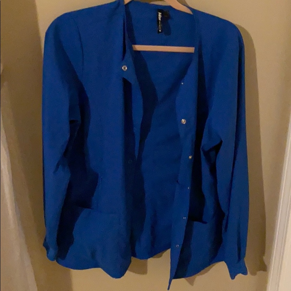 Women’s Royal Blue Scrub Jacket